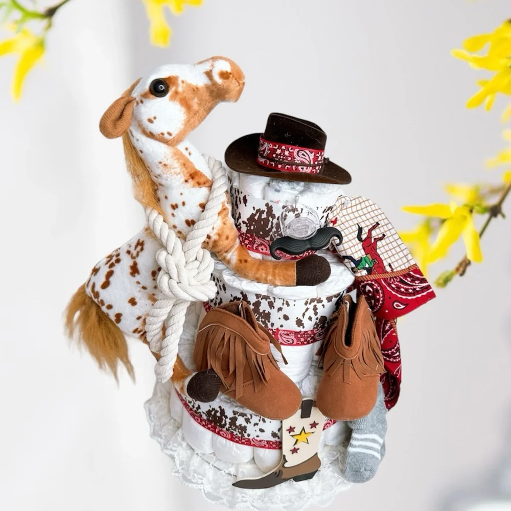 Wild West Cowboy Diaper Cake